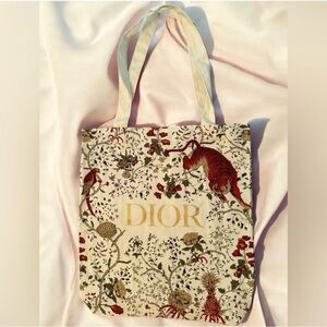 Dior Tiger Cream and Red NEW Limited Ed Tote Bag